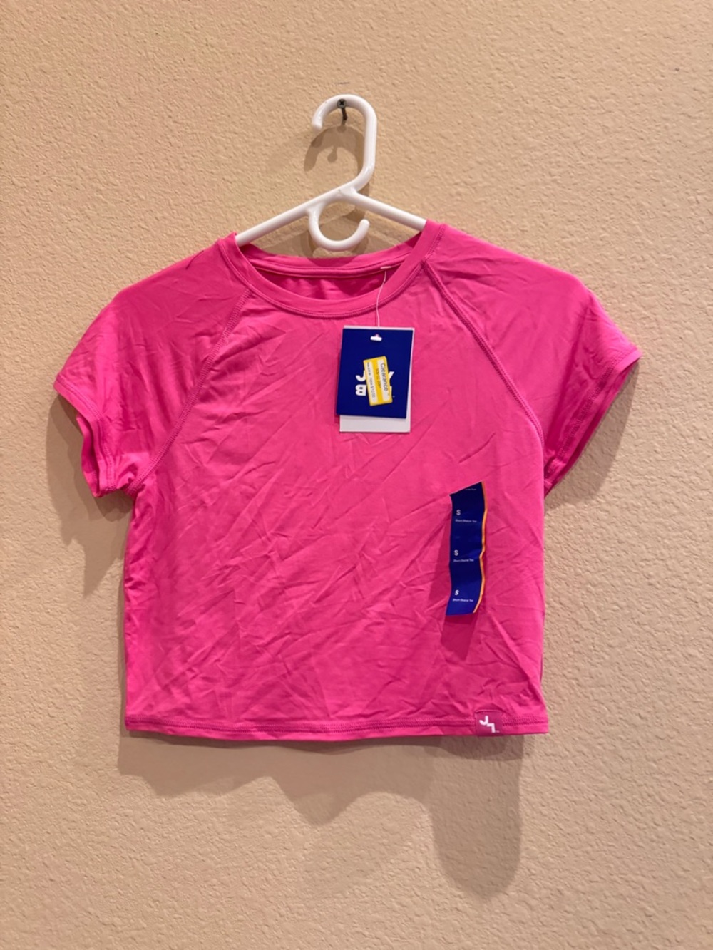 NWT Joylab Hot Pink Crop Workout Tee